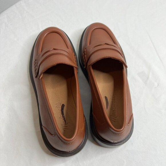 Madewell Womens $158 Vernon Loafer in Leather Dried Maple Size 7 NL839 - Picture 5 of 9